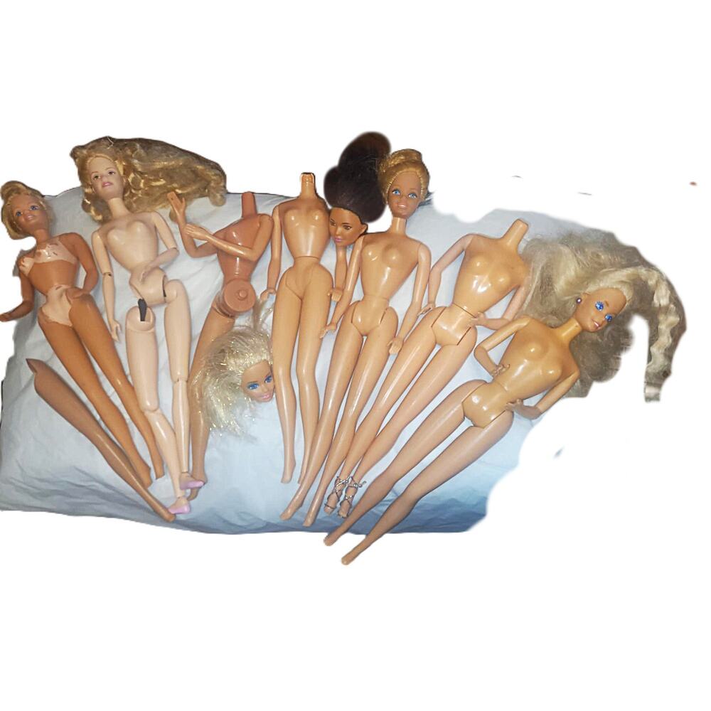 Vintage Barbie Body Doll Parts 66 Lot